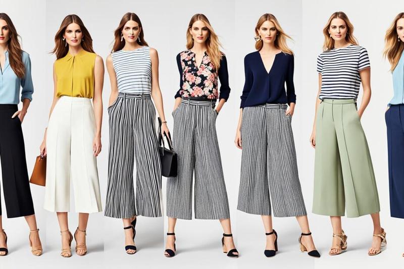 Stylizacje ze spodniami kulotami