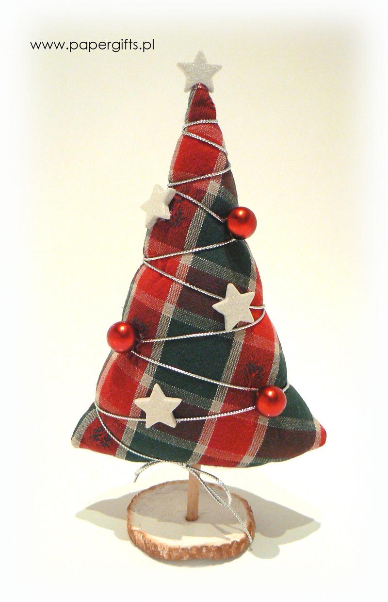 Choinka z tkaniny DIY