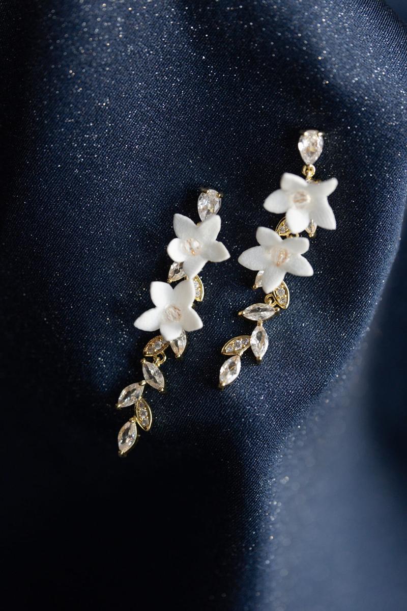 Kolczyki do sukni ślubnej