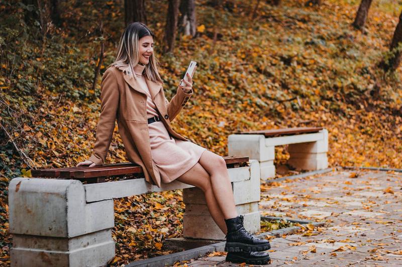 Szaro-niebieska sukienka